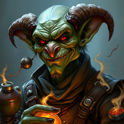 The sneaky goblin alchemist with dangerous bombs.
