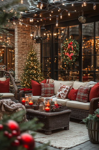 Twilight Christmas Wonderland: Outdoor Festive Decor
