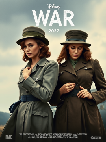 Two Women Shopping for War Attire