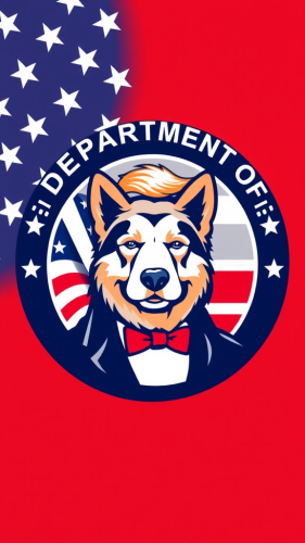 USA's Efficient Government Department Logo with Doge