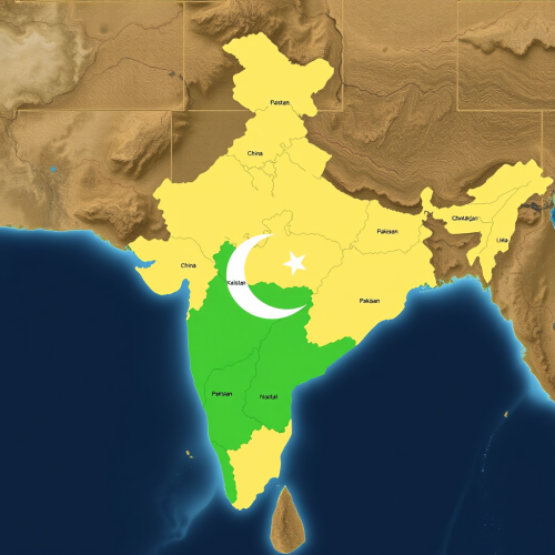 Unified Map of India Including Pakistan and China