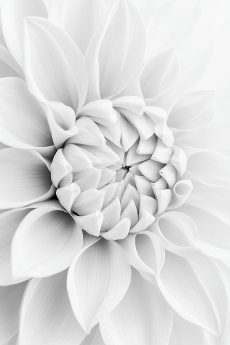 Vibrant Dahlia Center in High Detail Close-Up