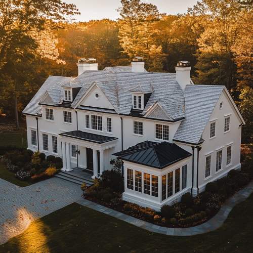 View from Above: Elegant New England Villa
