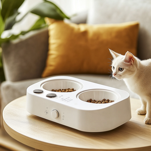White Automatic Feeder for Cats and Dogs Sale Photos  White Automatic Feeder for Cats and Dogs Sale Photos