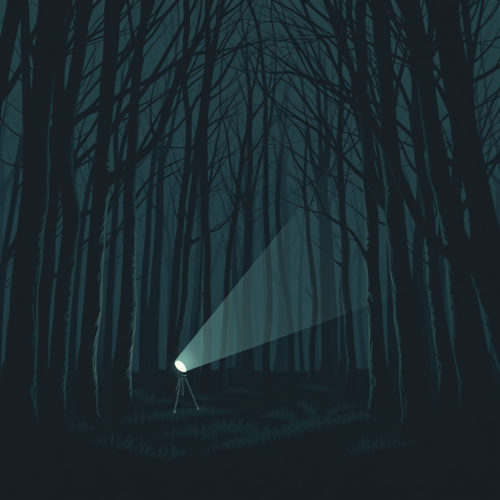 You Holding a Flashlight in a Dark Forest