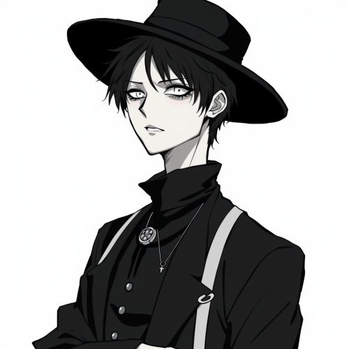 Zoro from One Piece in Gothic, Horror Manga Style