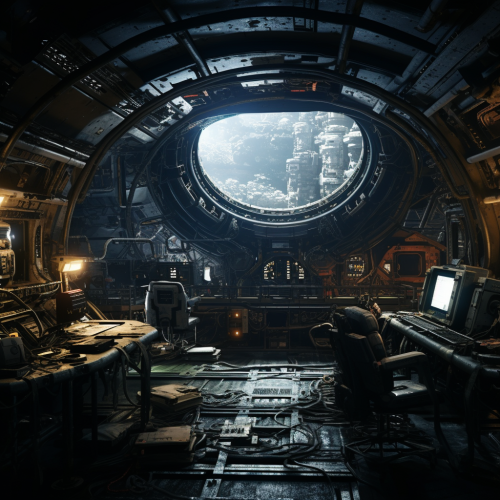 Abandoned space station with lurking danger