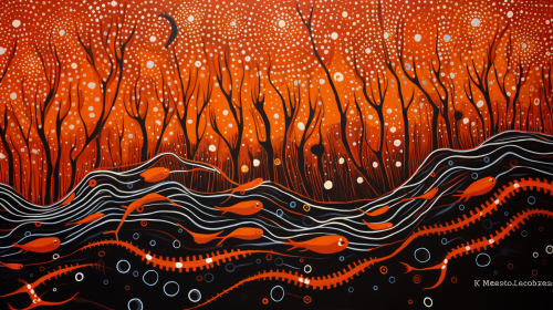 Aboriginal contemporary art painting