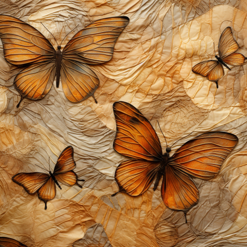 Abstract butterfly pattern symbolizing delicacy