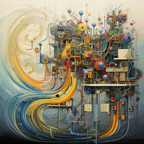 Abstract computer graphic design