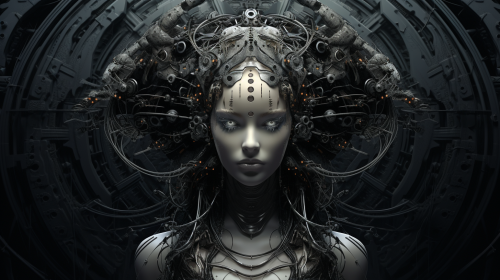 Modern Art Cyber Gothic Darkness