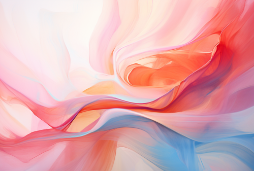 Vibrant abstract artwork with surreal elements