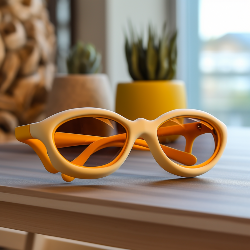 Stylish silicone sunglasses holder