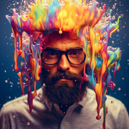 Abstract water drop on hipster background