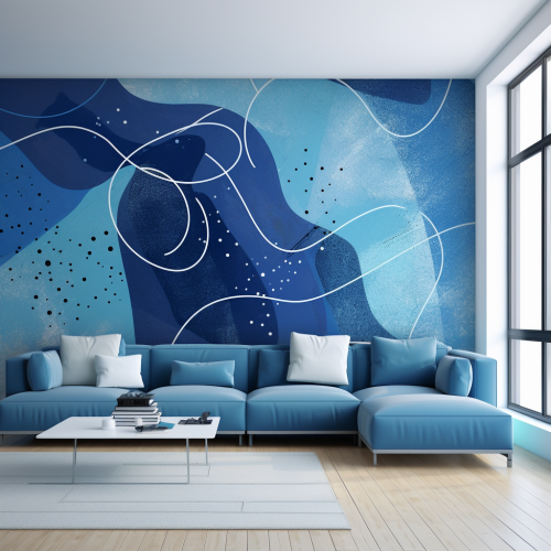 Abstract blue wallpaper symbolizing confidence