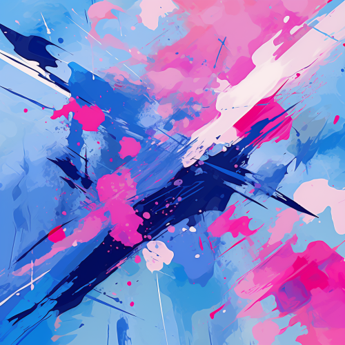 Abstract artwork with soothing blue-purple gradient