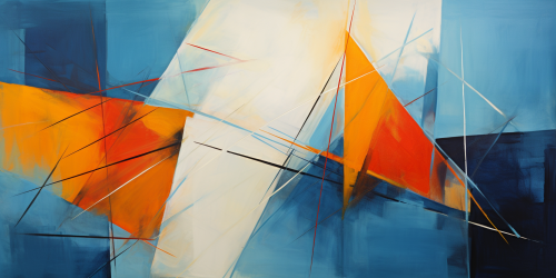 Vibrant abstract painting with diagonal lines Vibrant abstract painting with diagonal lines