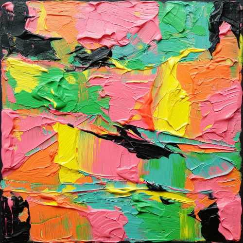 Colorful abstract painting artwork