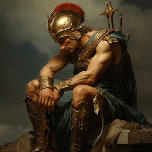 Achilles, Greek warrior with pierced heel