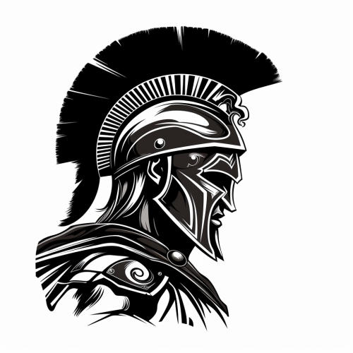 Illustration of Achilles, the Greek Warrior Illustration of Achilles, the Greek Warrior