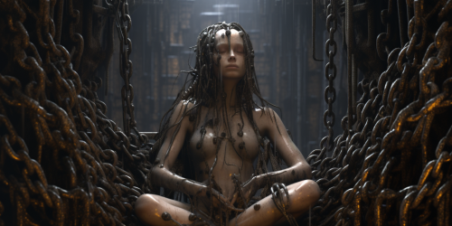 Detailed Giger Style Acrophobia Image Detailed Giger Style Acrophobia Image