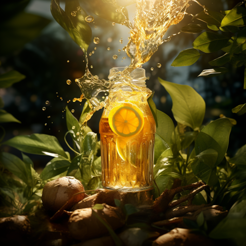 Delicious African juice drink with ginger