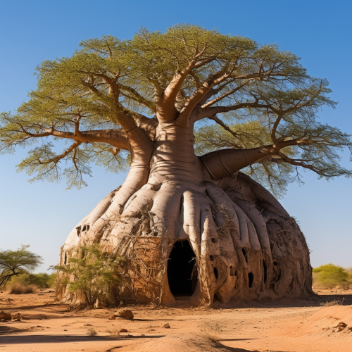 African Sage Under Baobab Tree African Sage Under Baobab Tree