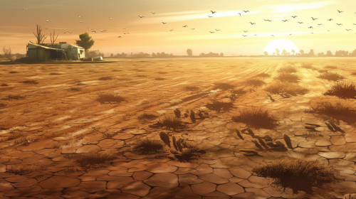 Withering crops and desperate farmers amidst drought and irrigation failure Withering crops and desperate farmers amidst drought and irrigation failure