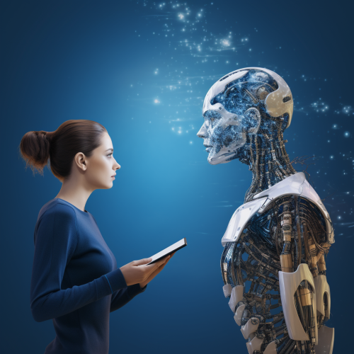 Promotional image for AI education and training