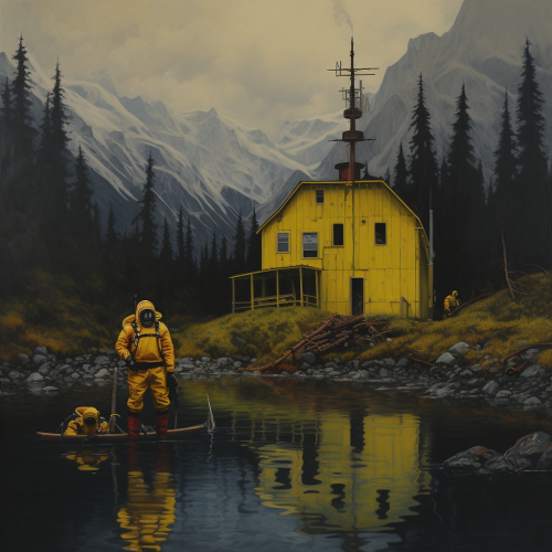Alaska Watchmen in Majestic Natural Setting Alaska Watchmen in Majestic Natural Setting