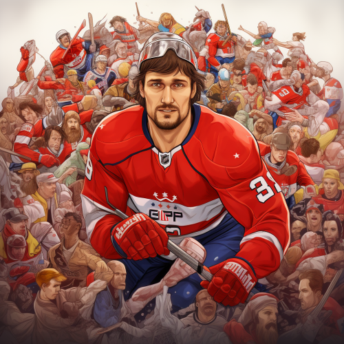 Alexander Ovechkin as Waldo Cartoon Character Alexander Ovechkin as Waldo Cartoon Character