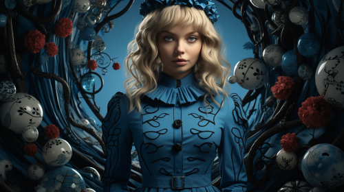 Alice in Wonderland whimsical design