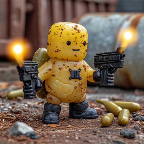 Alien Pickle Rick Laser Gun