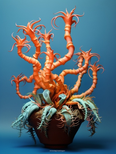 Unique Alien Succulent Tree with Claws and Tentacles Unique Alien Succulent Tree with Claws and Tentacles