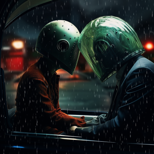 Aliens in Car Love Rain