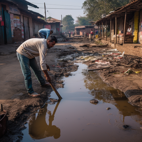 Cleaning agency in Indian sewage