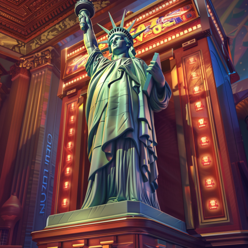 Liberty Slot Machine Illustration