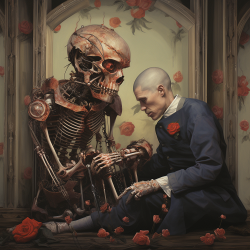 Amputation patient during rehabilitation session Amputation patient during rehabilitation session