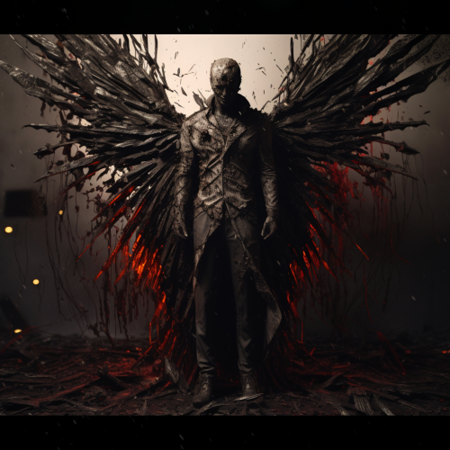 Gorgeous angel-demon split art Gorgeous angel-demon split art