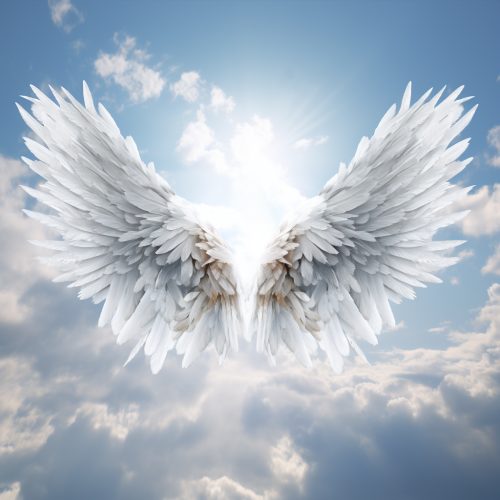 Guardian Angel Wings in the Sky