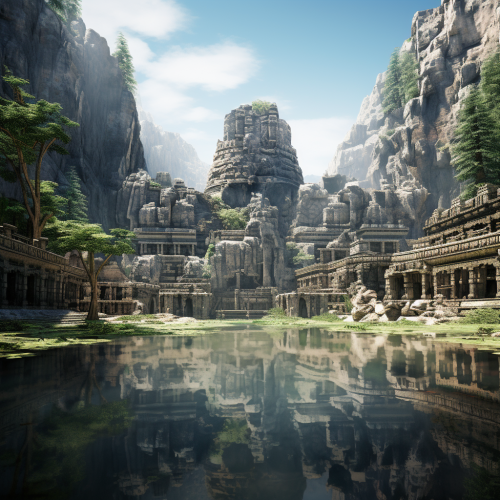 Stunning Angkor Wat temple in Yosemite Valley