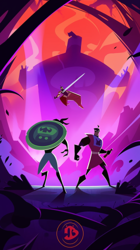 Animated Series Poster Focal Characters