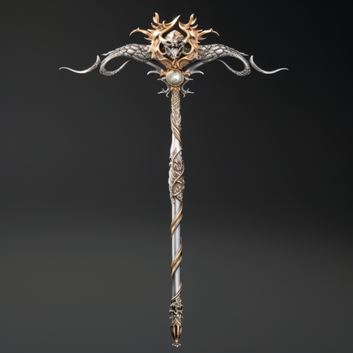 Anime Style Magic Staff Dragon
