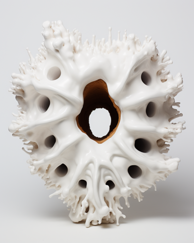 Anish Kapoor's porous plaster Baroque object
