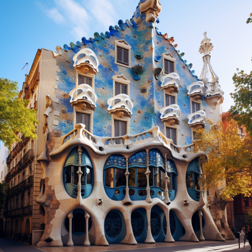 Stunning Antonio Gaudi House Facade