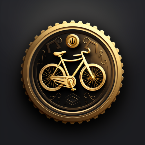 App Logo with Coin and Bicycle
