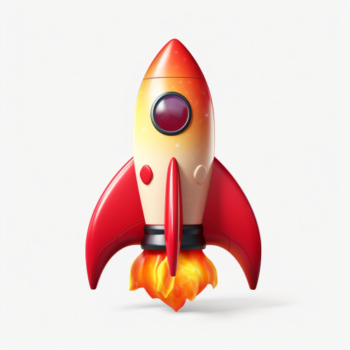Transparent background Apple Emoji Rocket