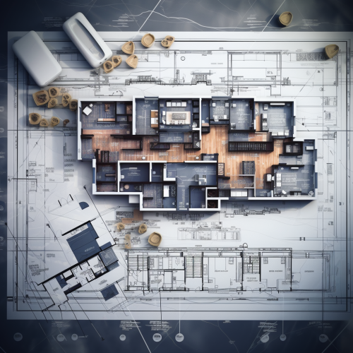 Architectural drawings template for design projects