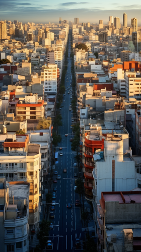 Beautiful view of Argentinian city