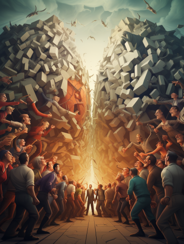 people arguing and proving their point